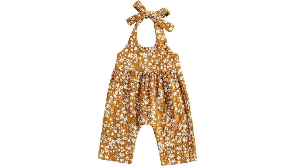 adorable floral baby outfit