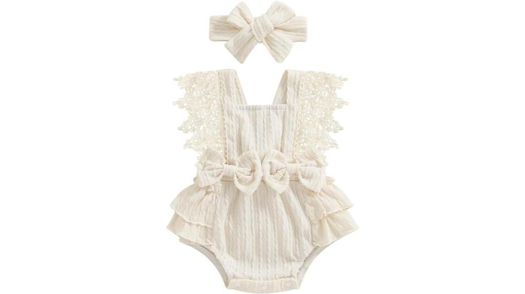 adorable lace romper outfit