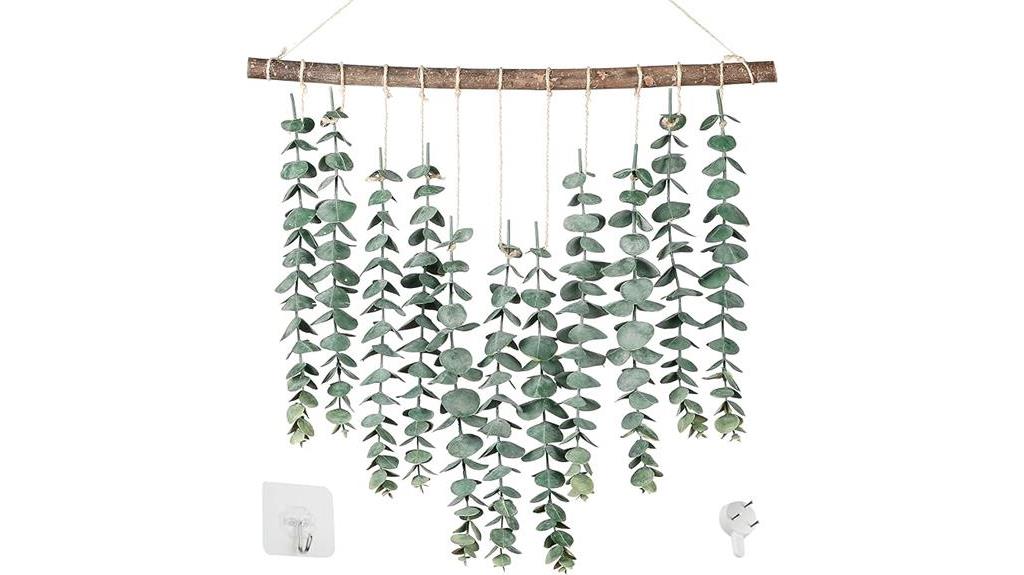 artificial eucalyptus wall decor