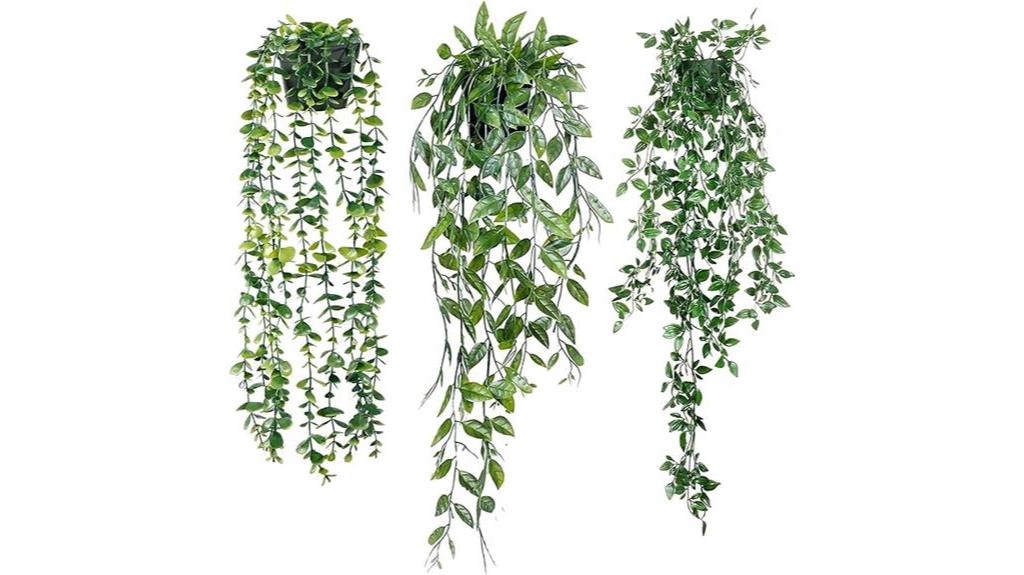 artificial hanging eucalyptus plants