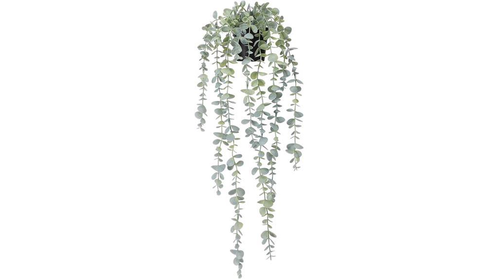 artificial hanging plant decor