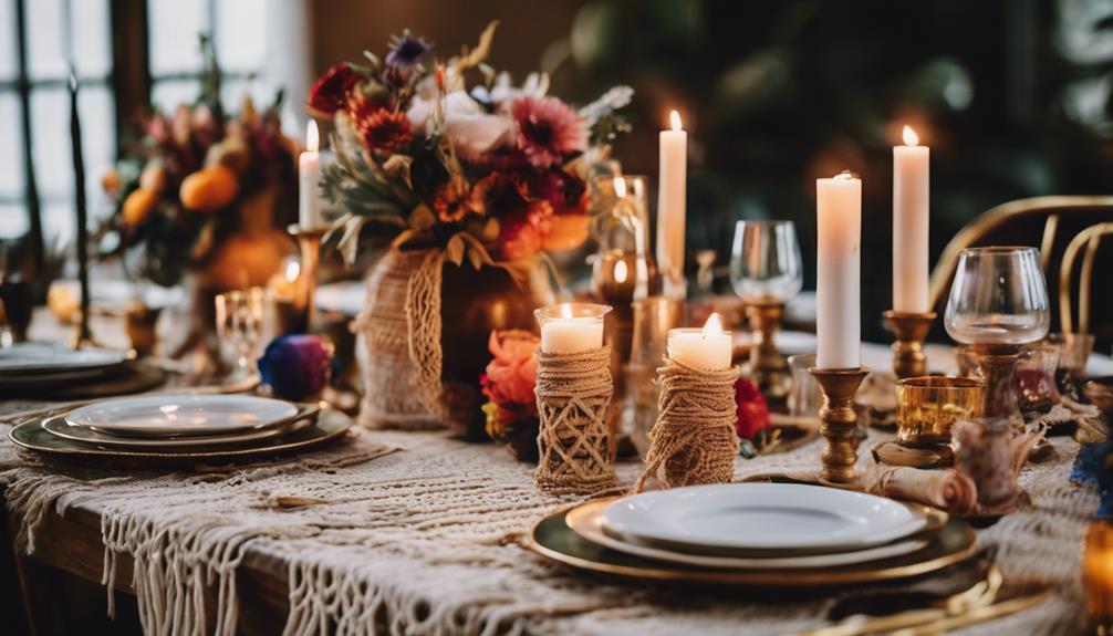 bohemian inspired table decor essentials