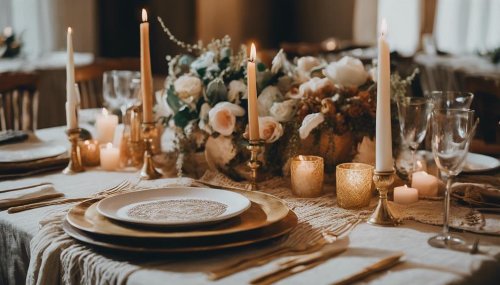 bohemian inspired wedding table decorations