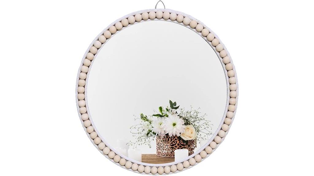 boho chic beaded mirror