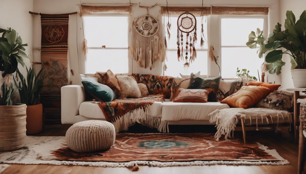 boho chic living room inspiration