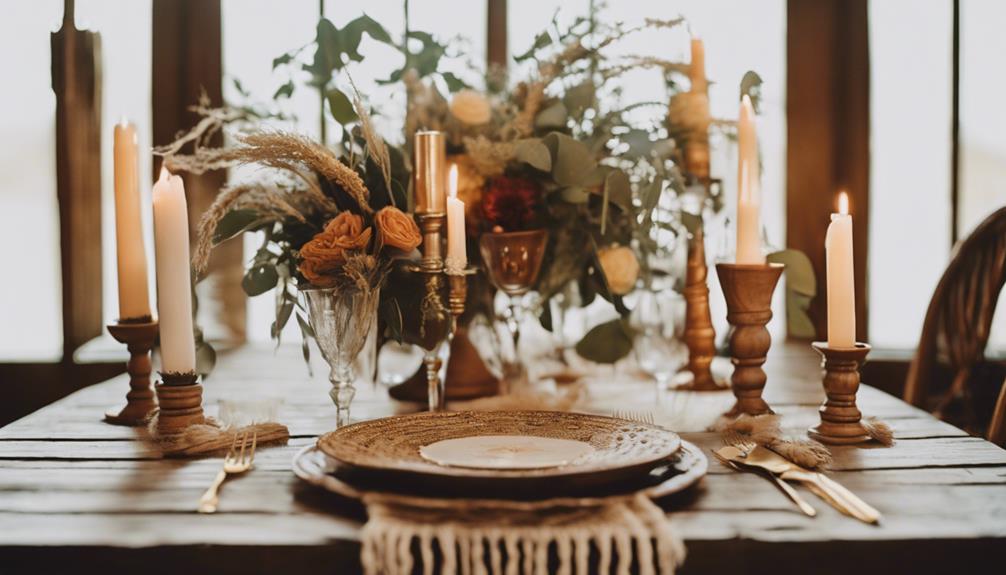 boho chic rustic wedding decor