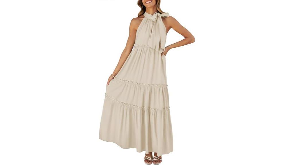 boho halter maxi dresses