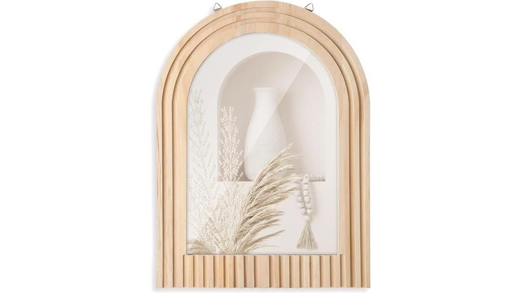 boho inspired arched mirror
