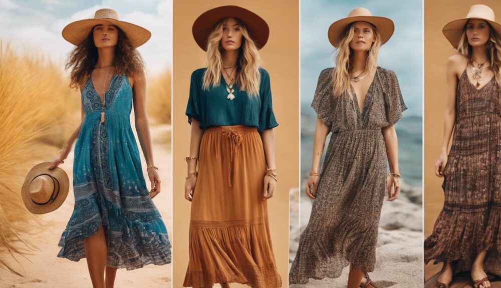 boho midi dress selection