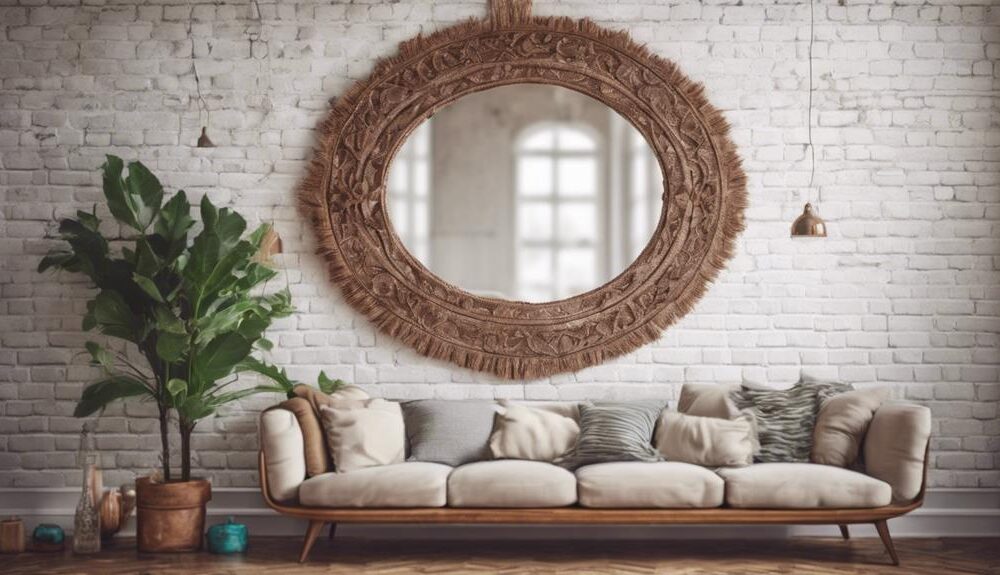 boho mirrors for home