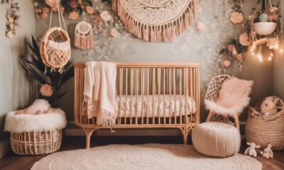 boho nursery for baby