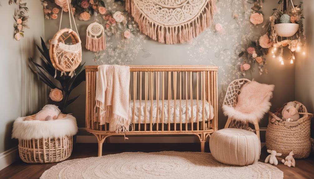 boho nursery for baby