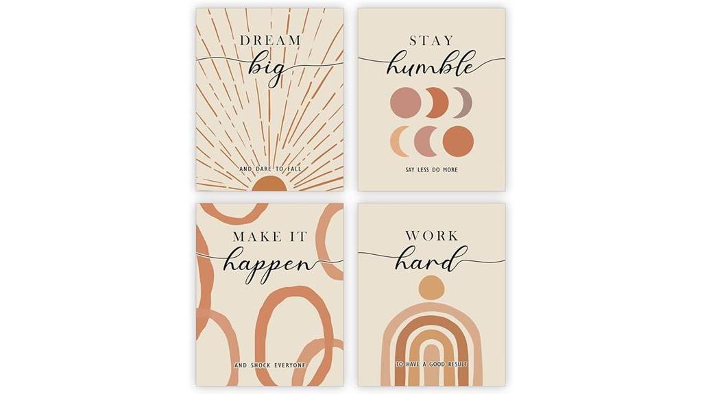 boho style affirmations art