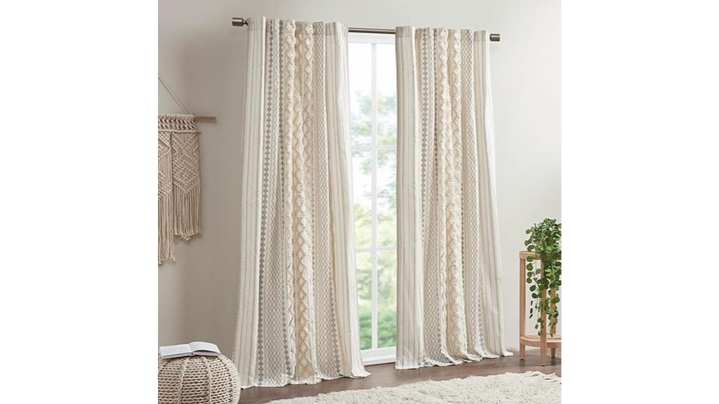 boho style cotton curtains