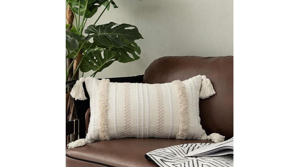 boho style lumbar throw pillow