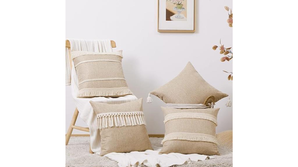 boho style pillow covers set