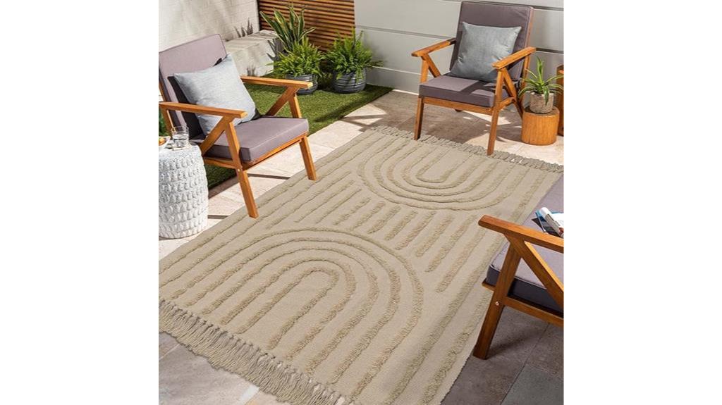 boho style rug listing