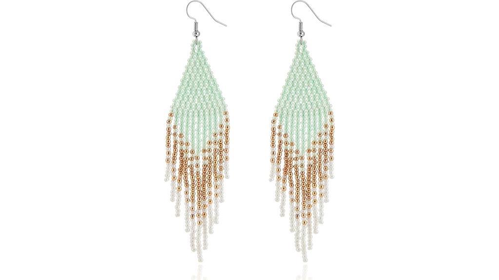 boho style tassel earrings