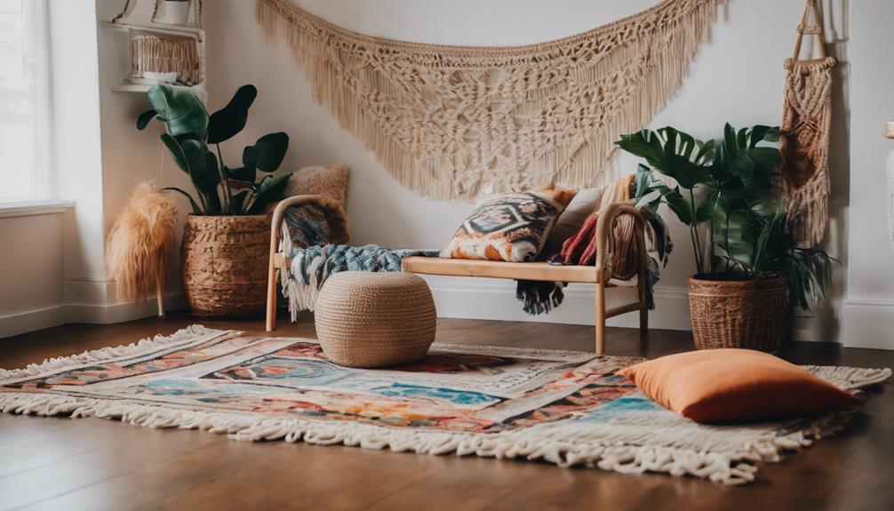 boho themed home decor