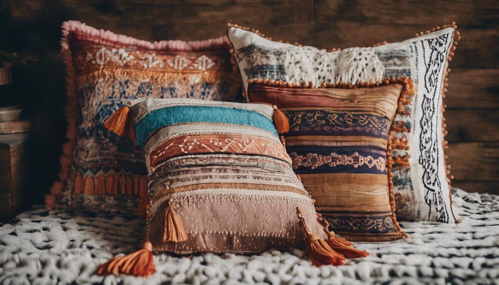 choosing boho style throw pillows