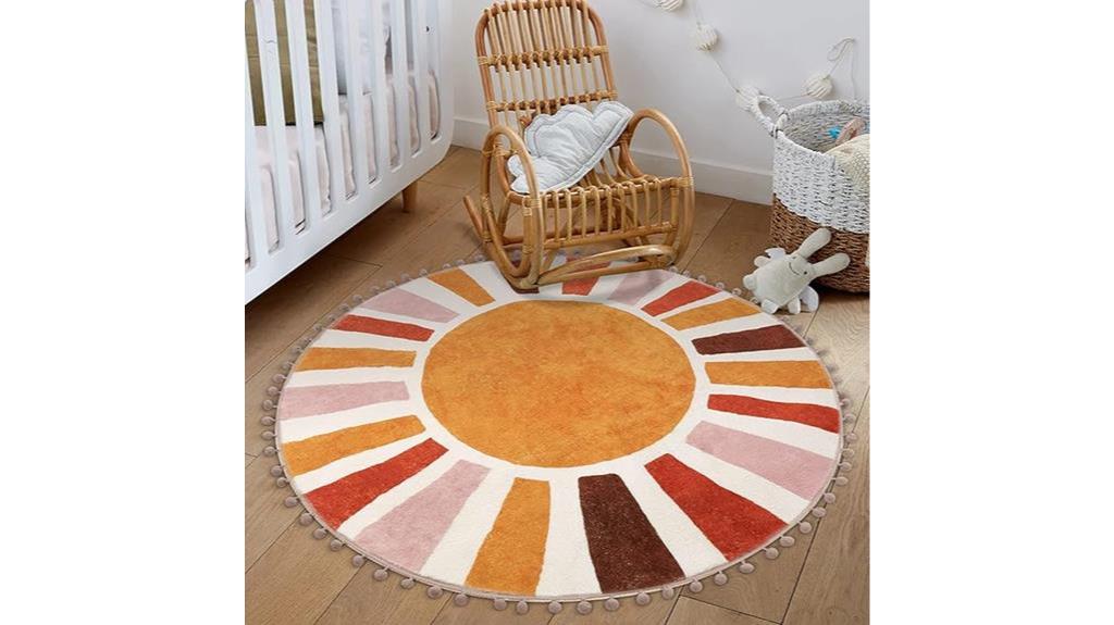 circular boho rug design