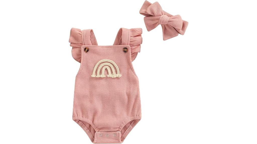 colorful boho baby romper