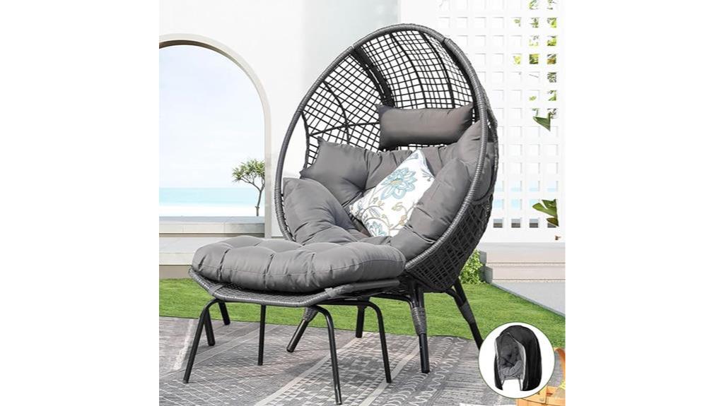 comfortable egg shaped chair design