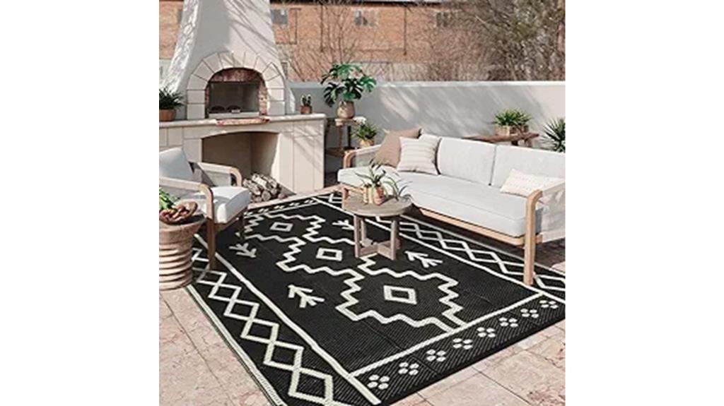 durable waterproof boho rug