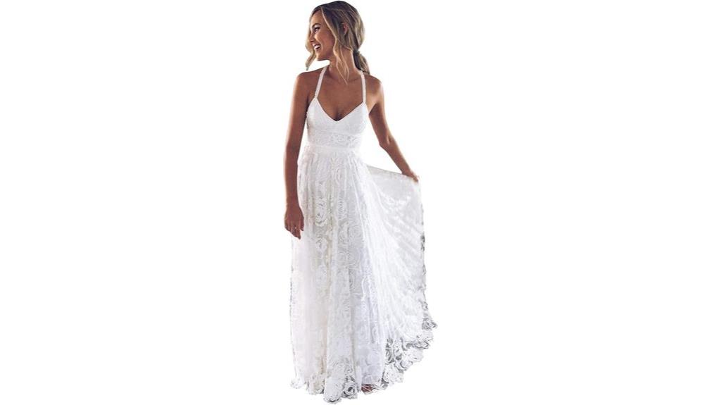 elegant v neck beach dresses