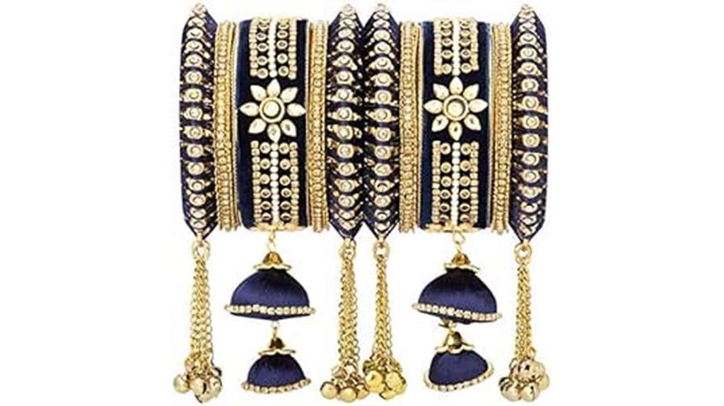 elegant velvet bridal bangles