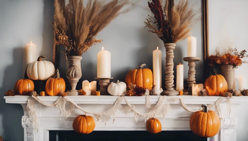 fall decor with variety