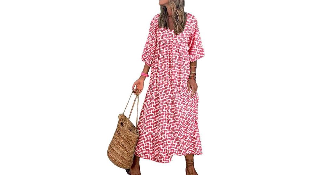 fashionable boho maxi dress