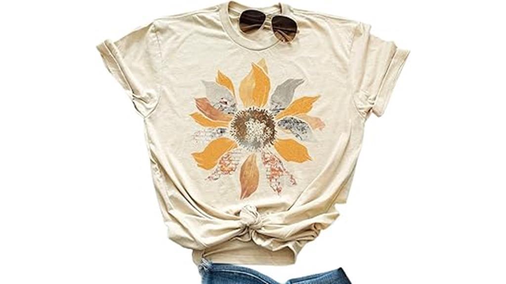 fashionable wildflower shirt design