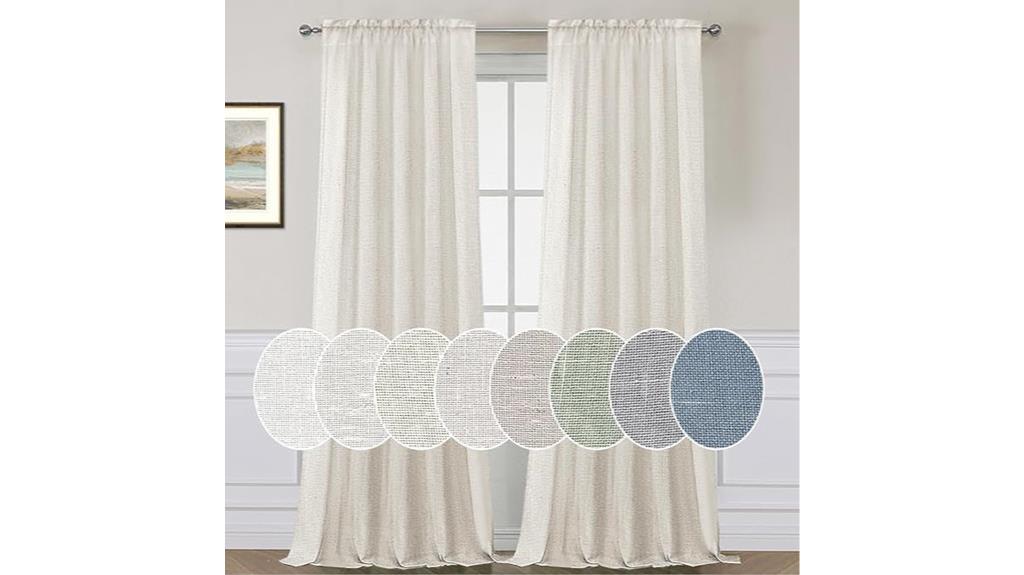 high quality natural linen curtains