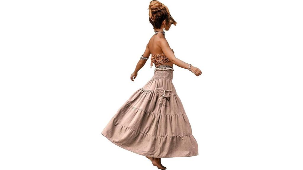 long boho skirt style
