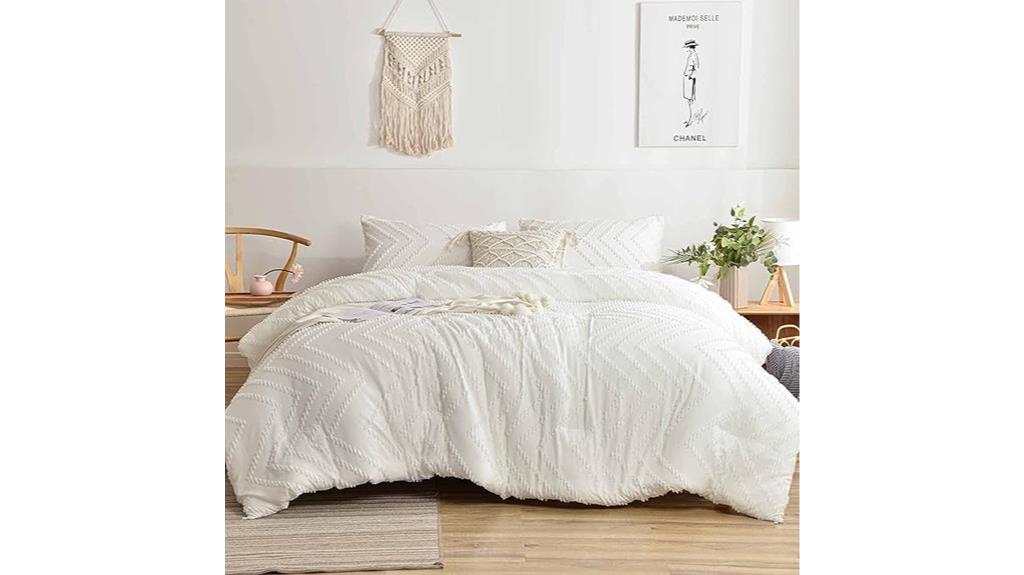 nanko white tufted comforter
