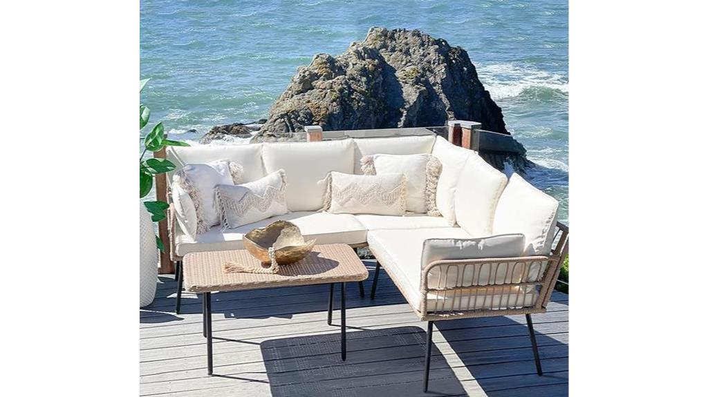 outdoor rattan sectional sofa