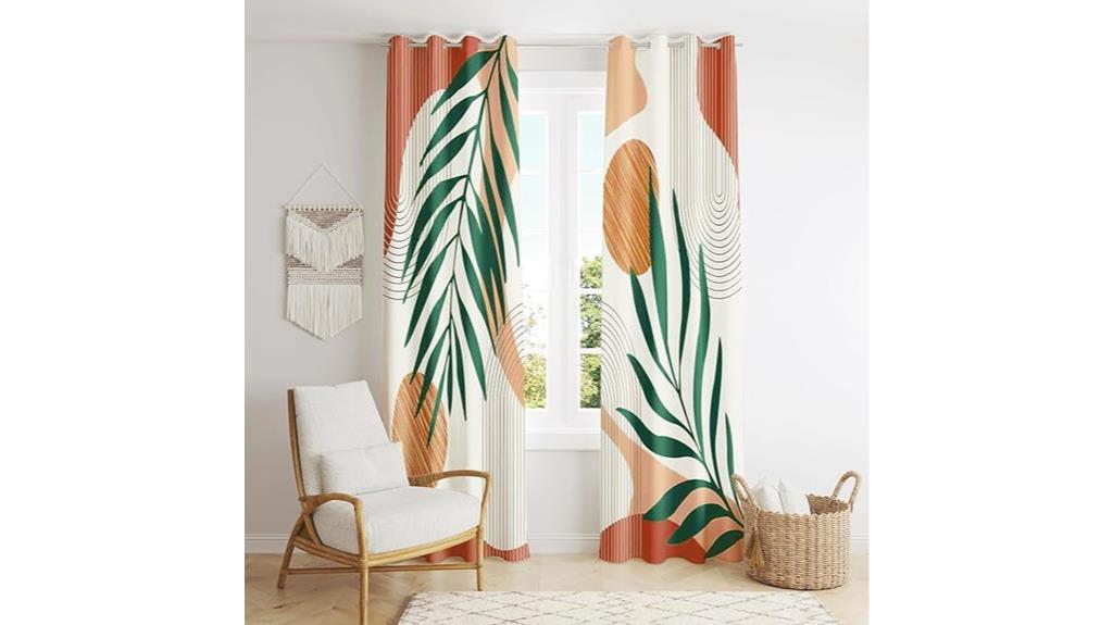 retro inspired curtain set design
