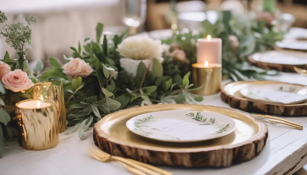 rustic dining table accessories