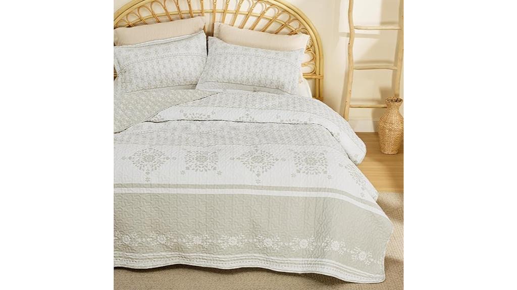 stylish boho quilt set