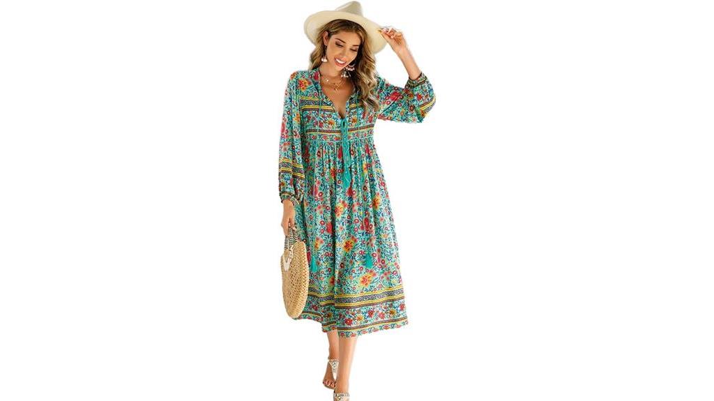 stylish floral print dress