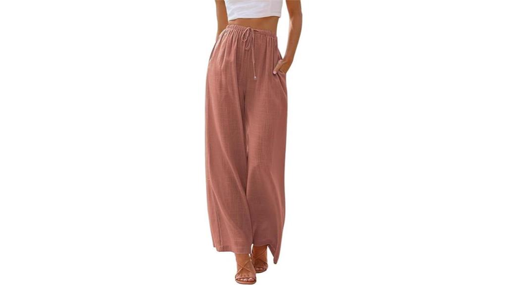 stylish linen palazzo pants