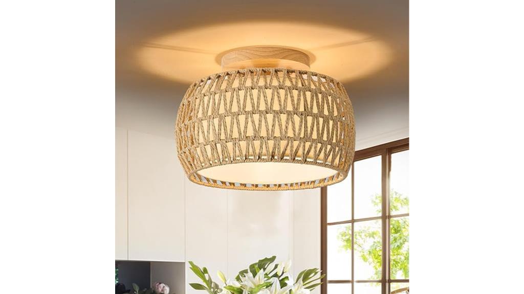 stylish rattan ceiling lights