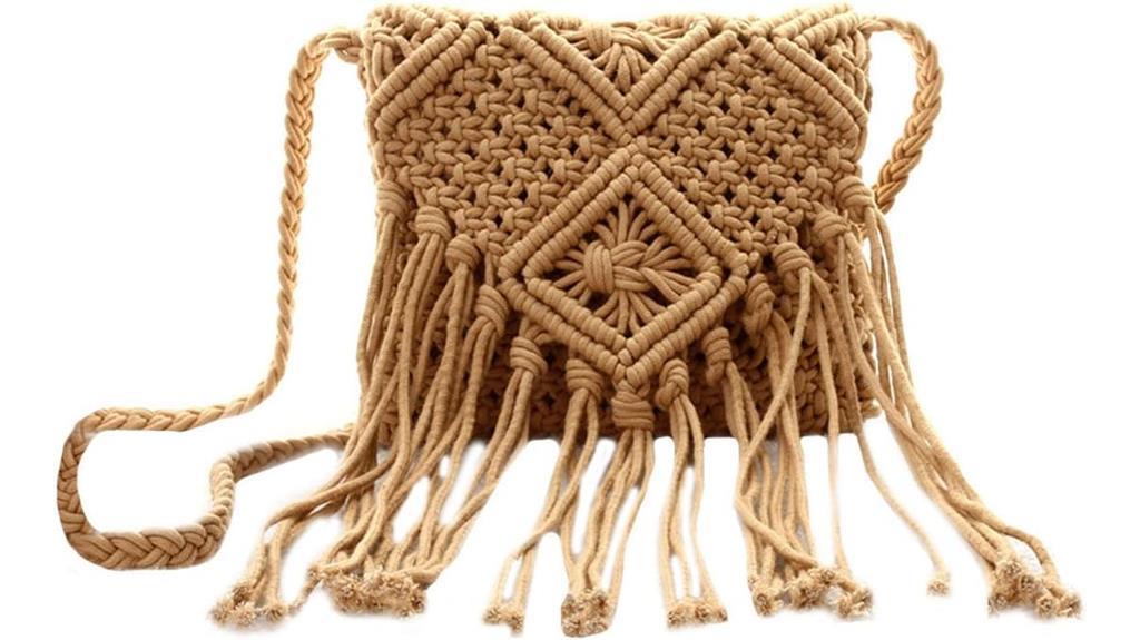stylish straw shoulder bag