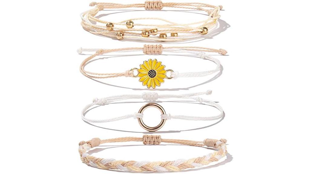 stylish sunflower bracelet accessory
