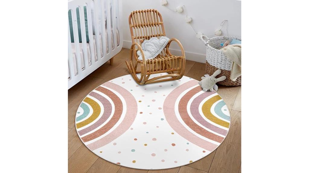 vibrant nursery rug choice