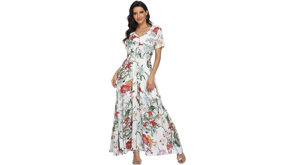 vintage floral maxi dresses