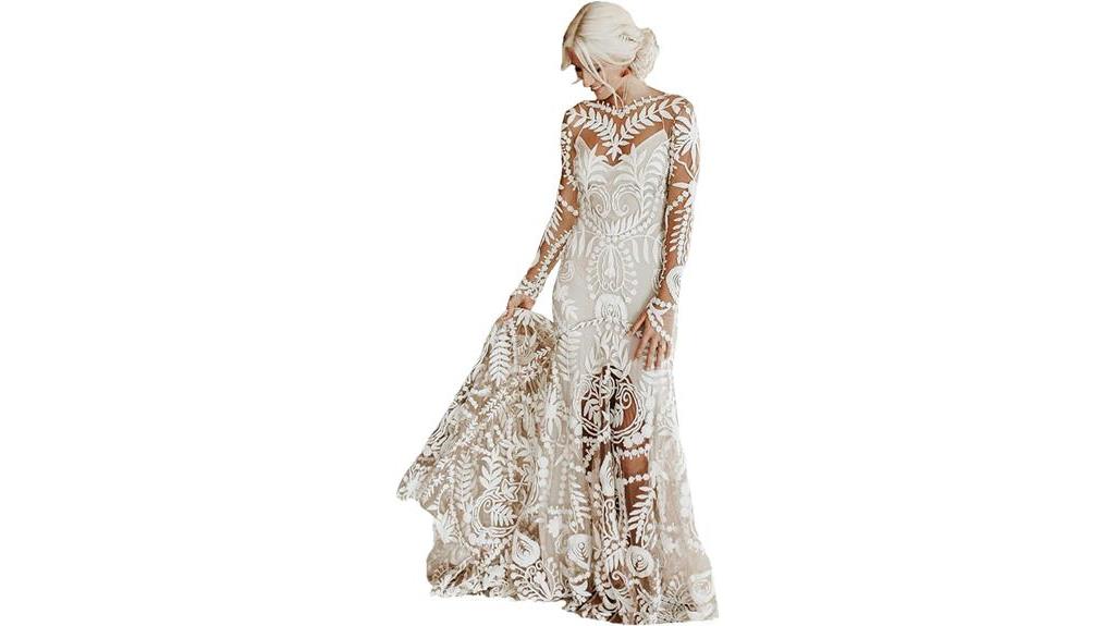 western style bridal dress