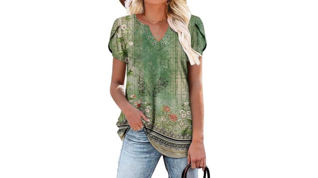 women s v neck summer top