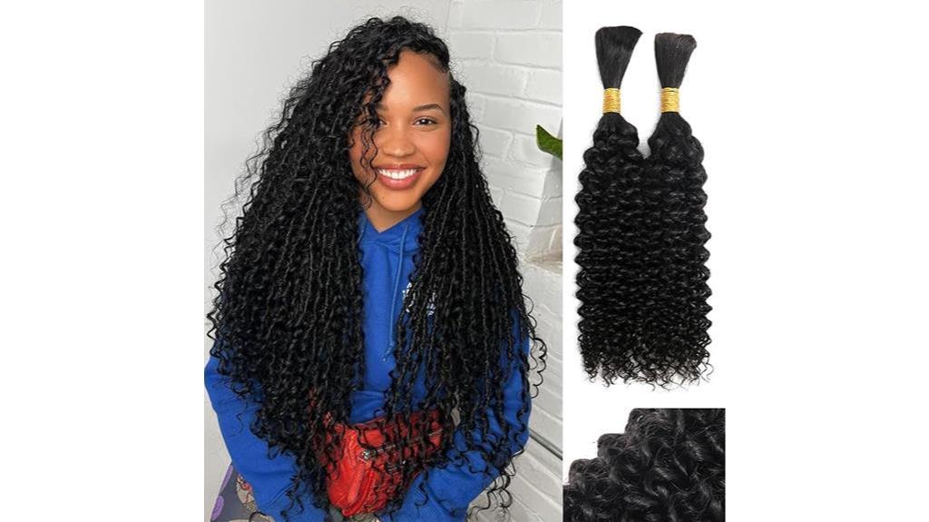 100 human hair braiding